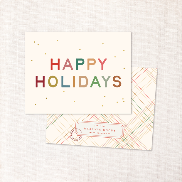 Happy Holidays Cards (singles or Set of 6)