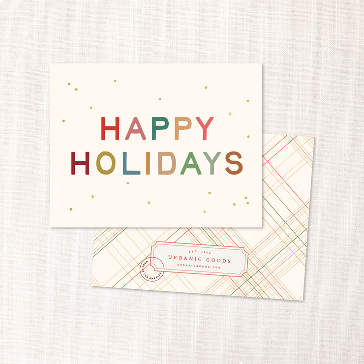 Happy Holidays Cards (singles or Set of 6)
