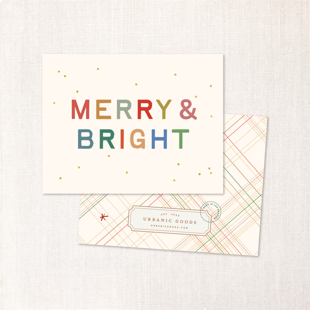 Merry & Bright Card (Single or Sets of 6)