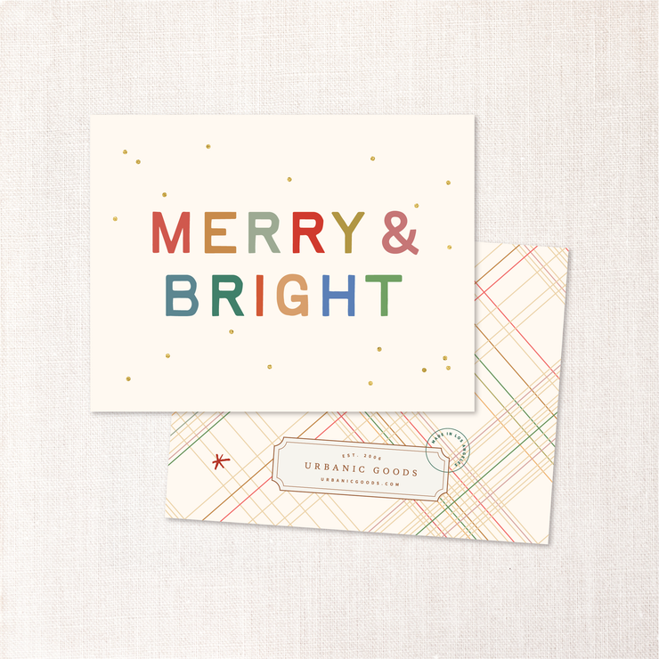 Merry & Bright Card (Single or Sets of 6)