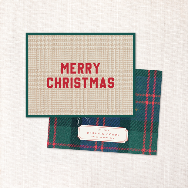 Tartan Tidings Christmas Card