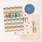 Painted Tidings Assorted Cards ( Set of 6)