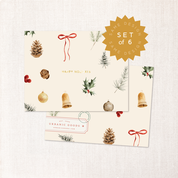 Favorite Things Holiday Cards  (Set of 6)