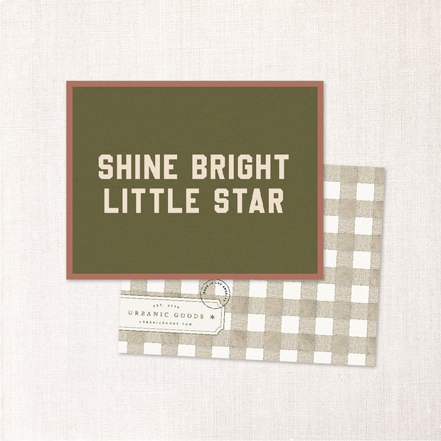 shine bright little star card