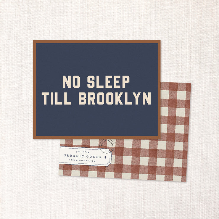 no sleep till brooklyn card