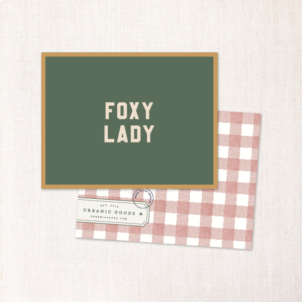 foxy lady card