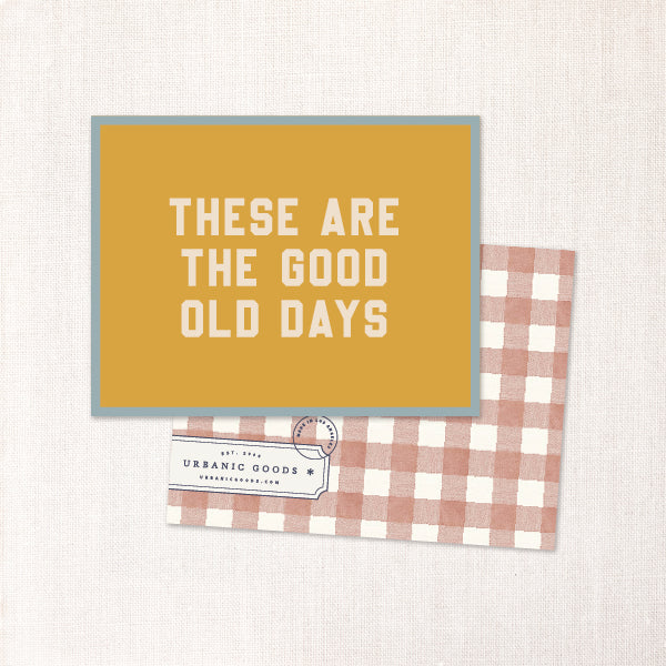 good old days card