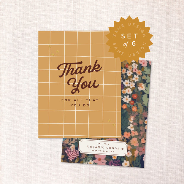 Thank you for all you do ( Box Set of 6)