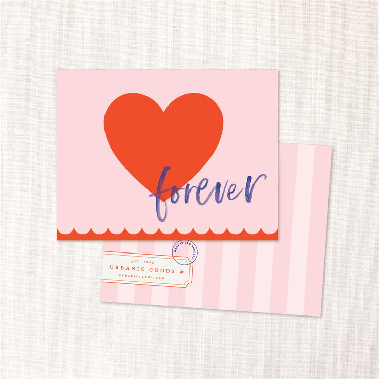 forever heart card