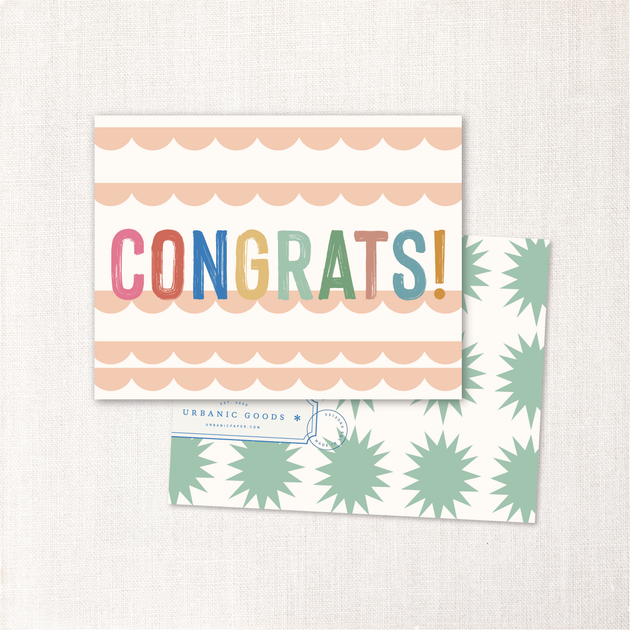 Basic Congrats Card congrats! card – Urbanic Paper Boutique