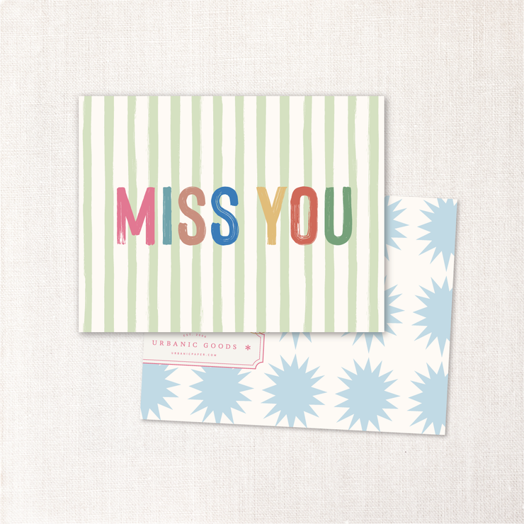 miss you card