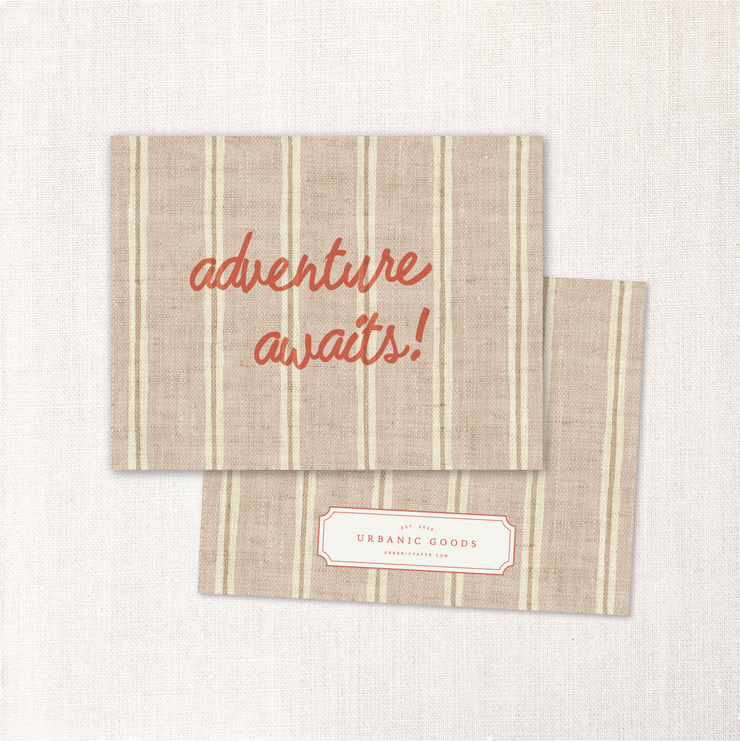 adventure awaits card