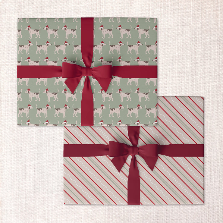 Santa's little helper double-sided wrap