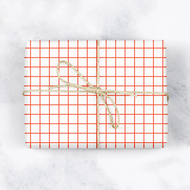 graph paper grid wrap - single sheet or set of 3