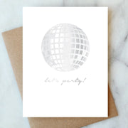 disco ball birthday card