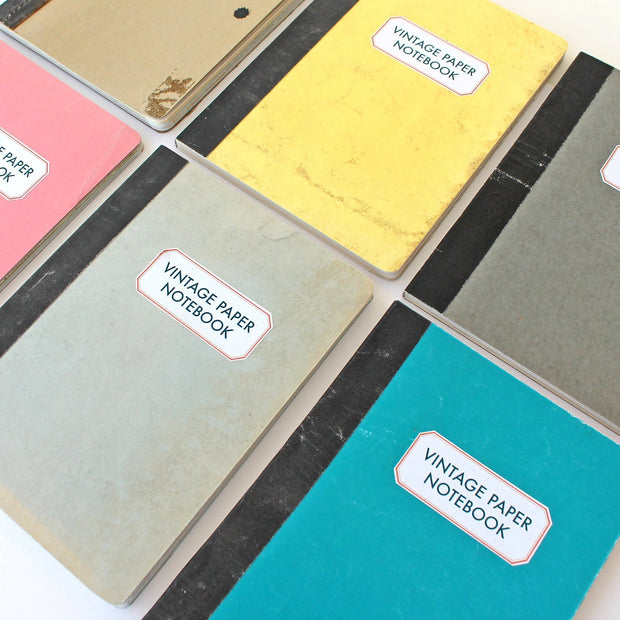 Vintage Paper Notebook - Assorted Colors