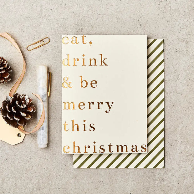 eat drink & be merry - set of 8