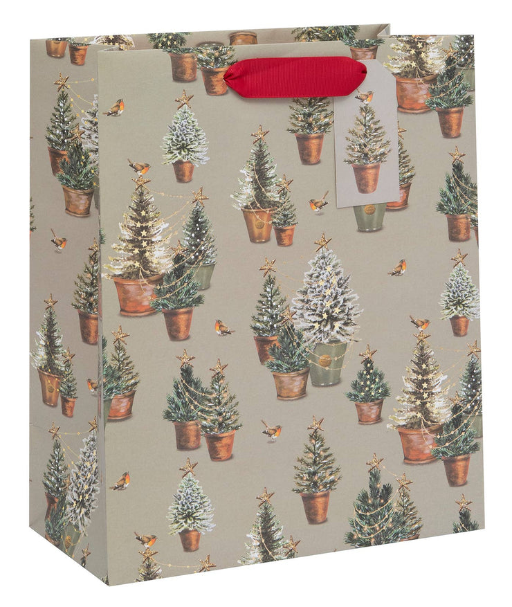 potted trees gift bag - various sizes