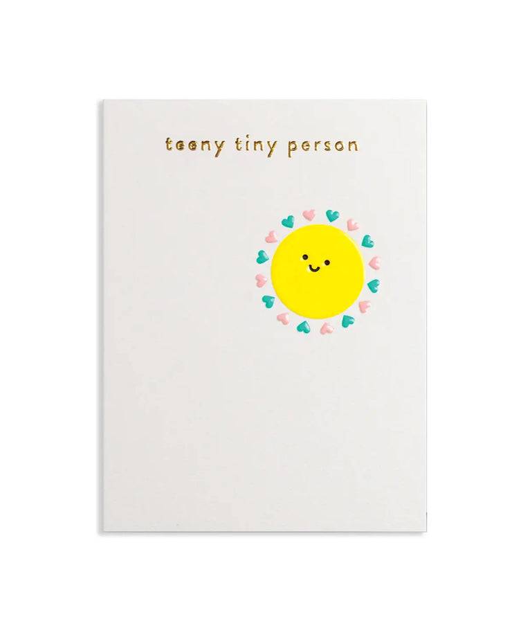 teeny smiley baby card