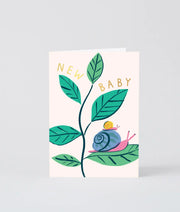 new baby snails card