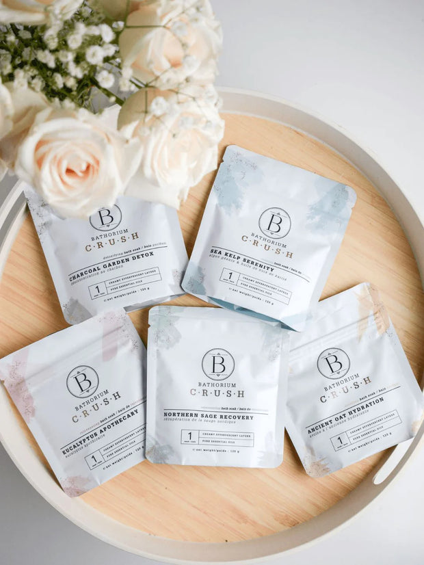 crush bath gift set - set of 6