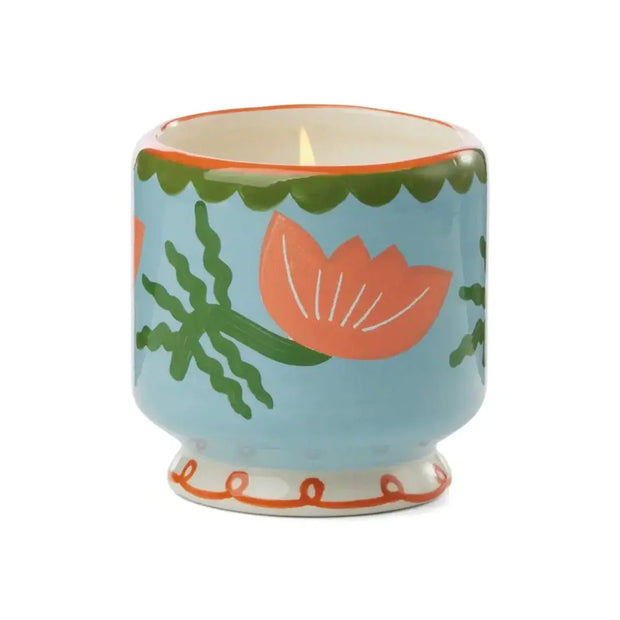 a dopo 8oz handpainted ceramic candle - various styles