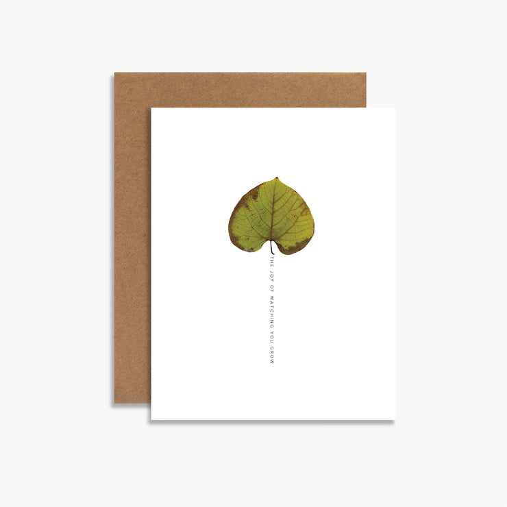 botanical the joy of watching you grow birthday card