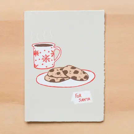 santa cookies card