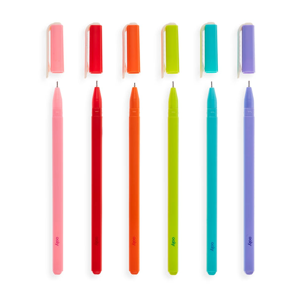 fine lines gel pens - set of 6