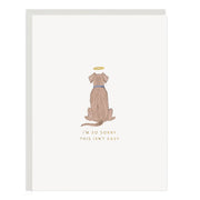 angel dog sympathy card