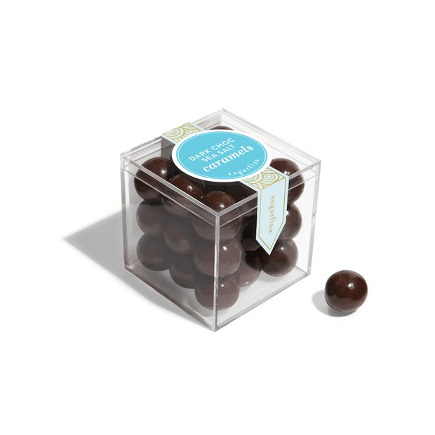 dark chocolate sea salt caramels