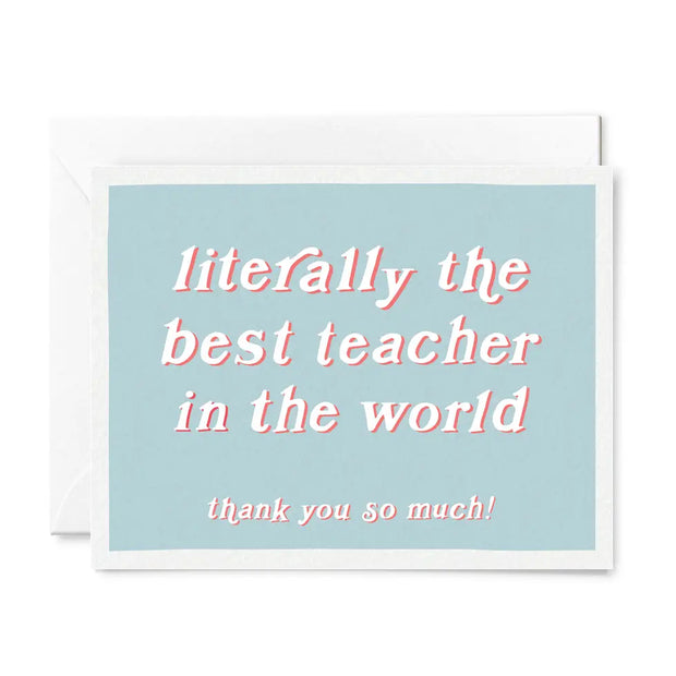 literally the best teacher card