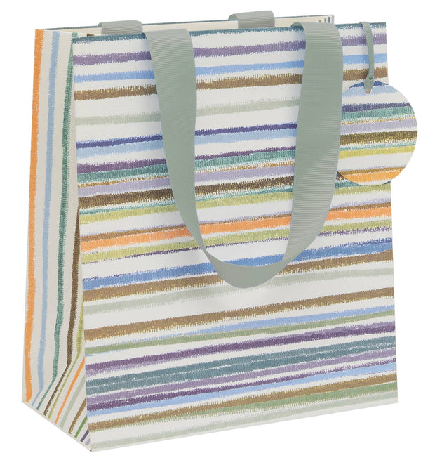 horizontal stripes gift bag