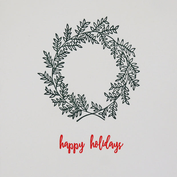 holiday wreath card