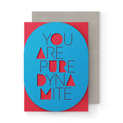 dynamite sleeve greeting card