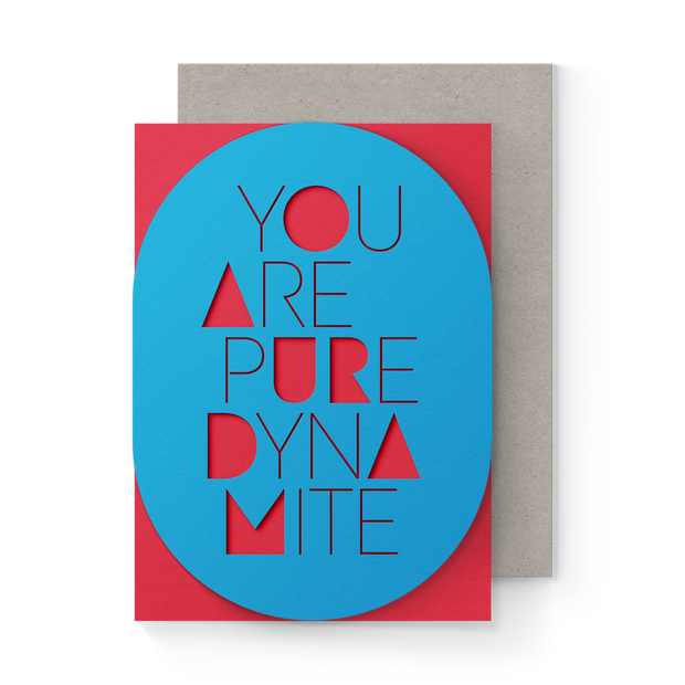 dynamite sleeve greeting card