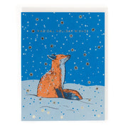 magical holiday wishes fox card