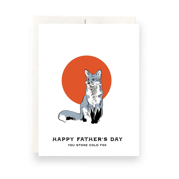 stone cold fox father's day card