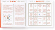 bin-go: bingo books Game Book with Perforated People-Watching Bingo Cards, various options