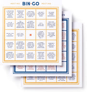 bin-go: bingo books Game Book with Perforated People-Watching Bingo Cards, various options