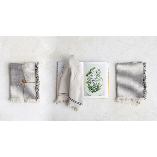 woven cotton tea towels - set of 2