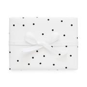 black scatter dot gift wrap - set of 3 sheets
