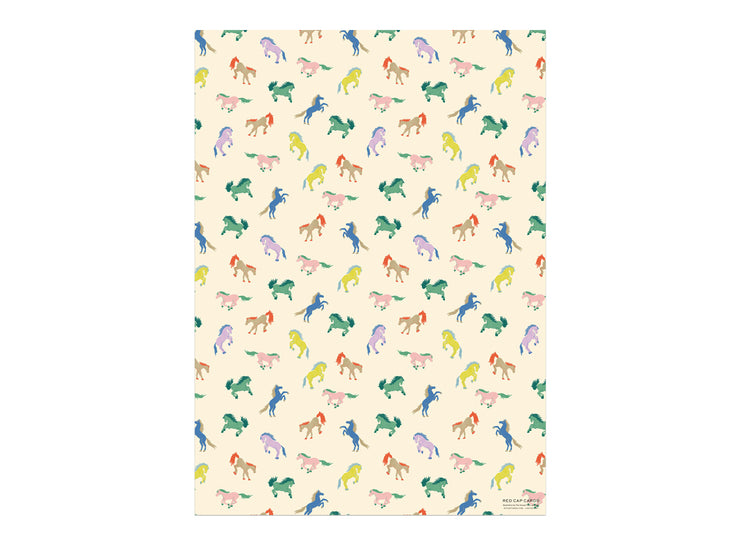 wild horses wrapping sheet