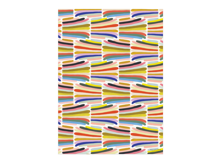 rainbow stripes wrapping sheet