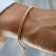 gold filled double wrap bracelet