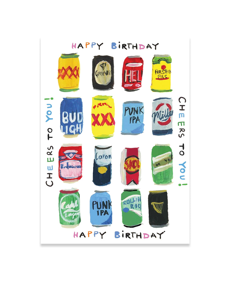 birthday cheers beers to you card