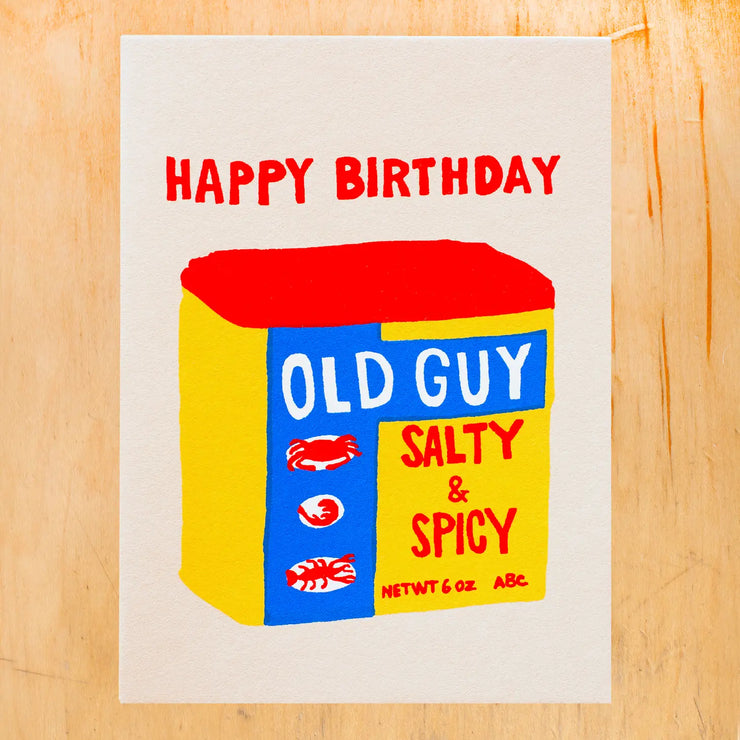 old guy birthday card