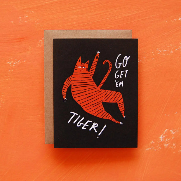 go get 'em tiger card
