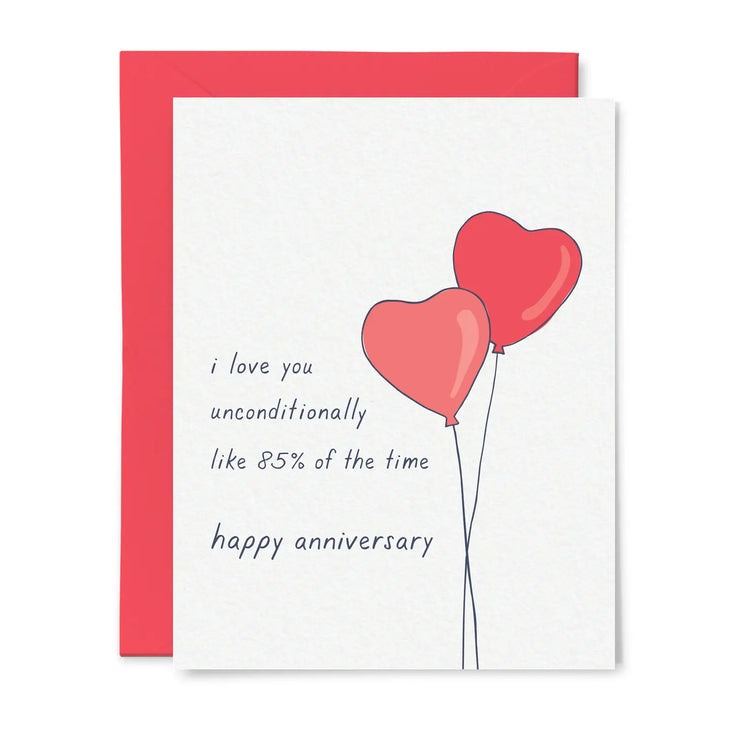 unconditional love anniversary card