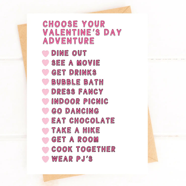 choose your adventure valentine's day card